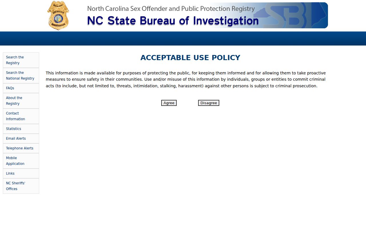 Currituck County sex offender name county and ZIP search controls